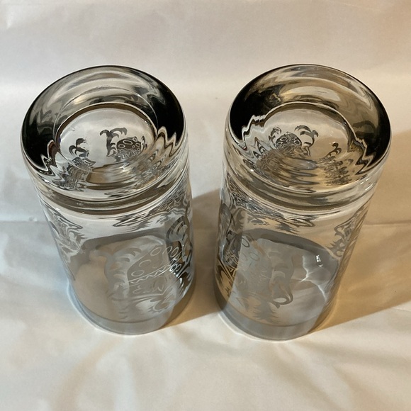 Set (2) MCM Kimiko 1960s Vintage Highball Silver Knight Shield Glasses VGUC - Picture 9 of 17